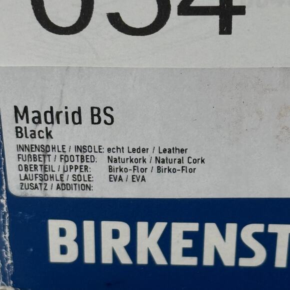 Birkenstock Unisex Madrid BS Sandal Buckle Strap Black Size USW6/M4 EU37 - Picture 4 of 7